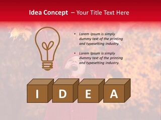 Female October Smile PowerPoint Template