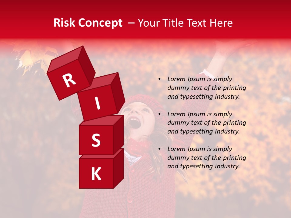 Female October Smile PowerPoint Template