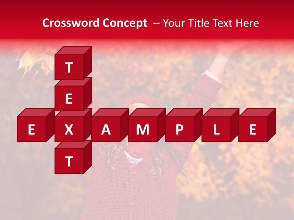 Female October Smile PowerPoint Template