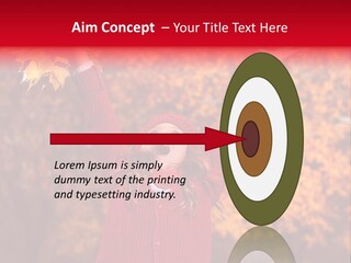 Female October Smile PowerPoint Template