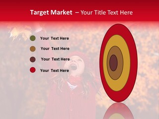 Female October Smile PowerPoint Template