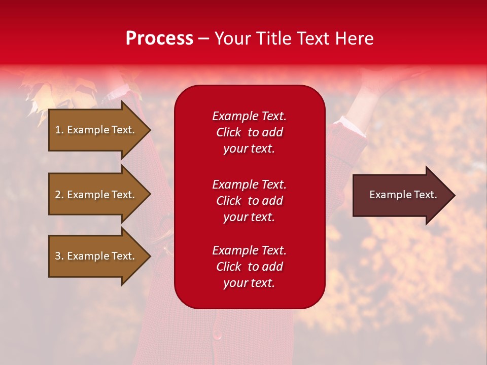 Female October Smile PowerPoint Template