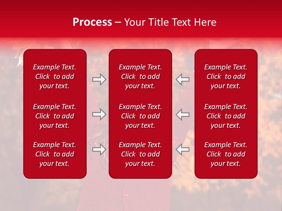 Female October Smile PowerPoint Template