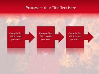 Female October Smile PowerPoint Template