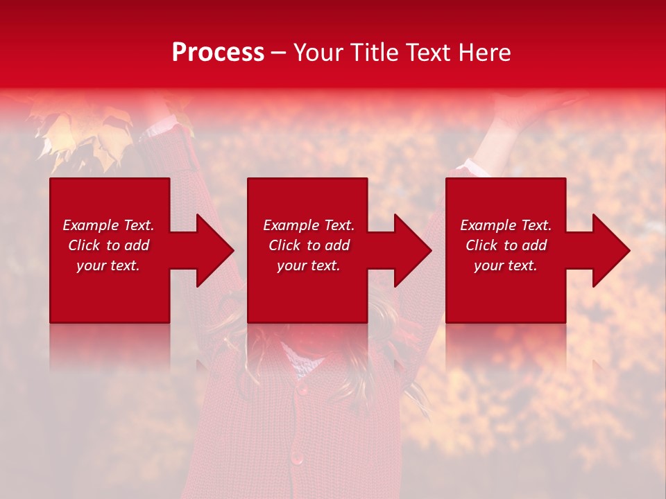 Female October Smile PowerPoint Template