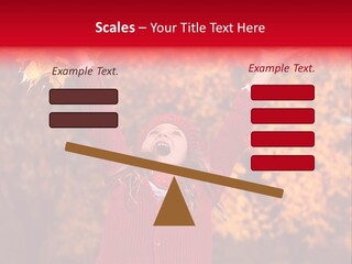 Female October Smile PowerPoint Template