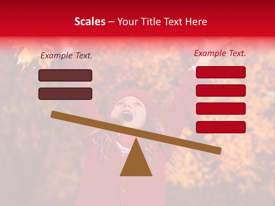 Female October Smile PowerPoint Template