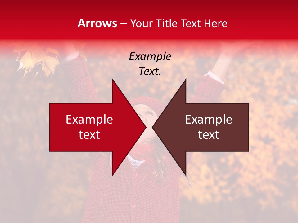 Female October Smile PowerPoint Template