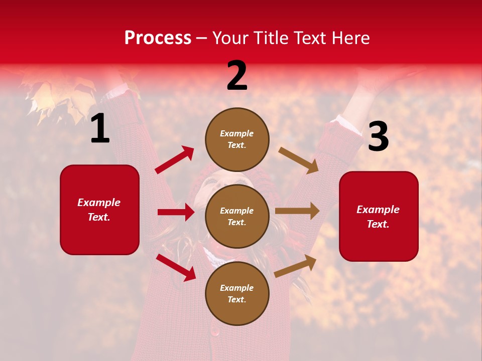 Female October Smile PowerPoint Template