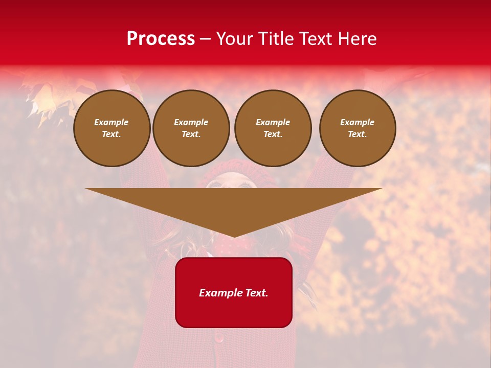 Female October Smile PowerPoint Template
