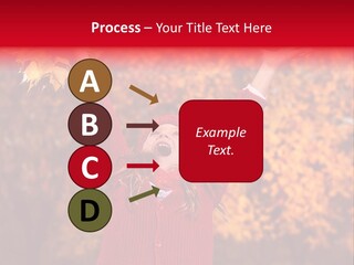 Female October Smile PowerPoint Template