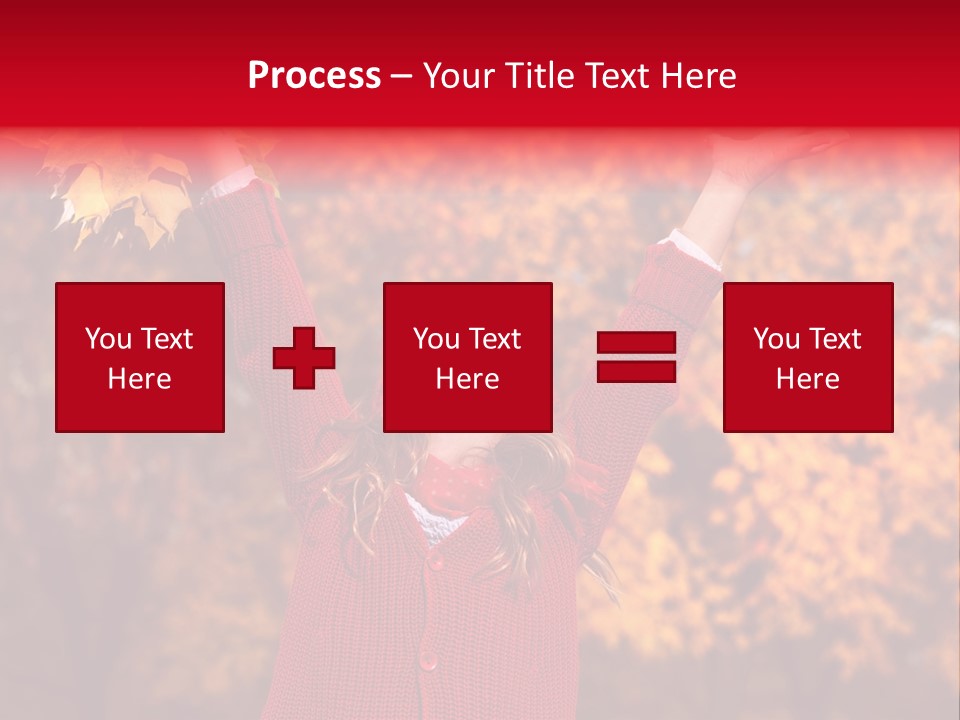 Female October Smile PowerPoint Template