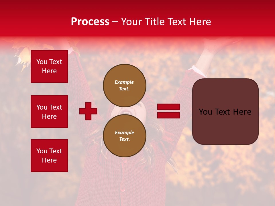 Female October Smile PowerPoint Template