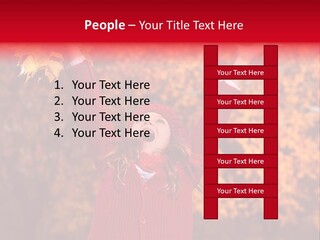 Female October Smile PowerPoint Template