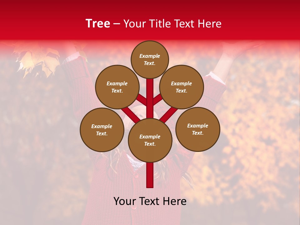 Female October Smile PowerPoint Template