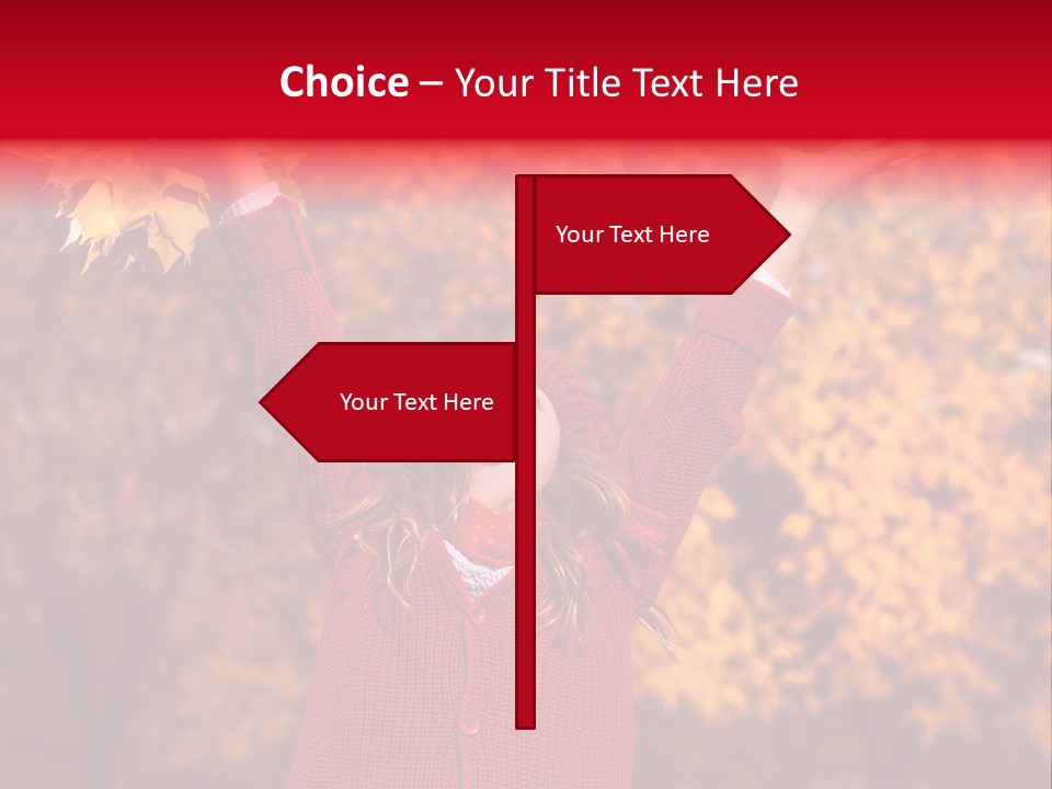 Female October Smile PowerPoint Template