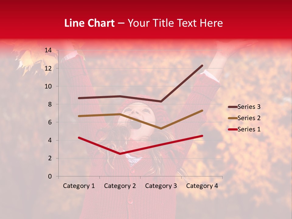 Female October Smile PowerPoint Template