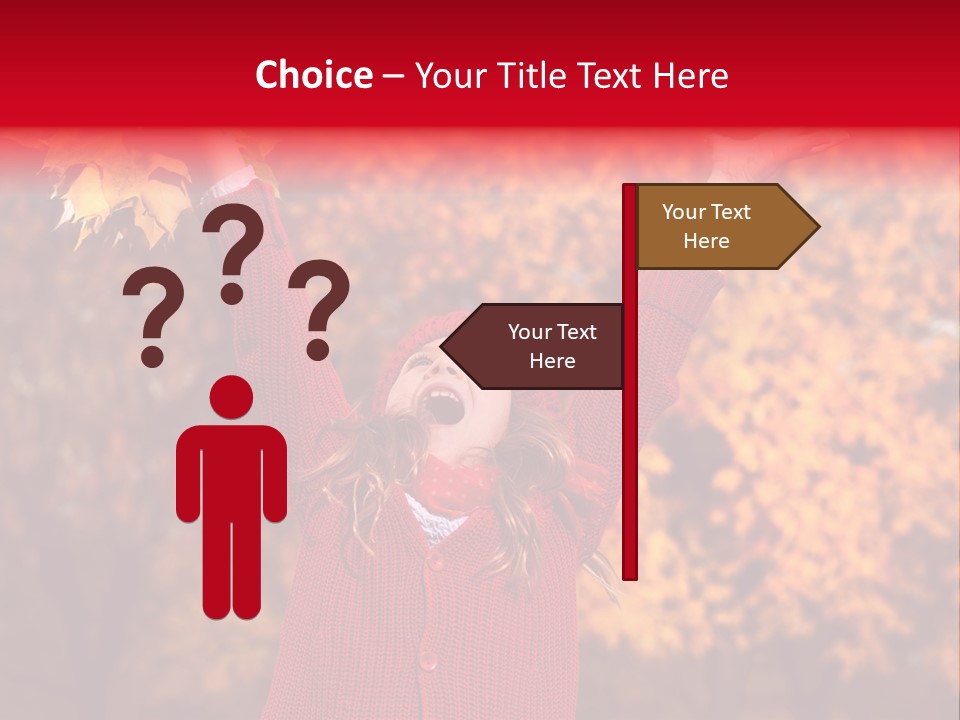 Female October Smile PowerPoint Template