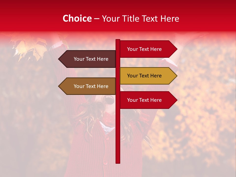 Female October Smile PowerPoint Template