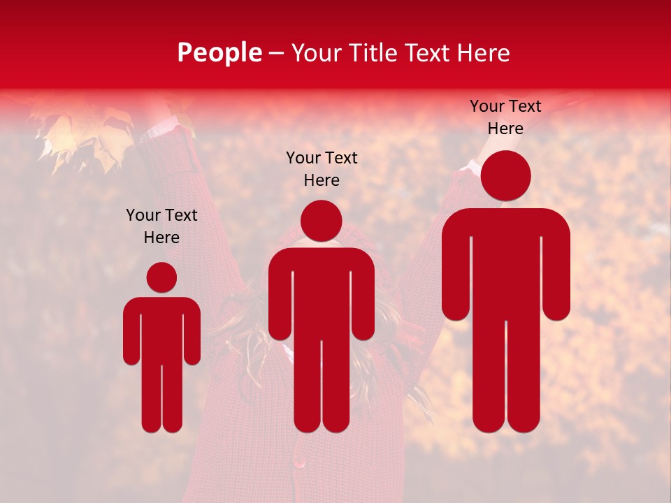 Female October Smile PowerPoint Template
