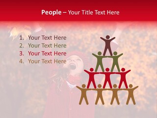 Female October Smile PowerPoint Template