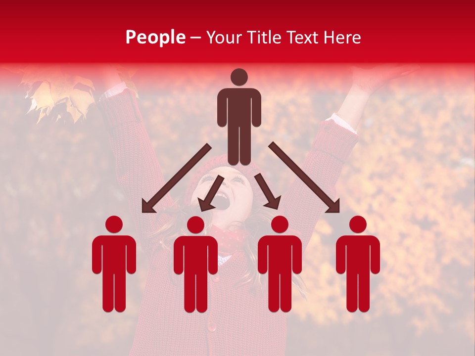 Female October Smile PowerPoint Template