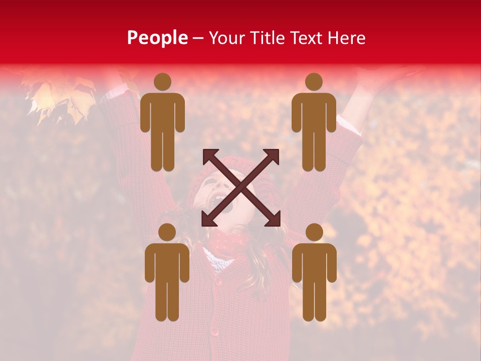 Female October Smile PowerPoint Template