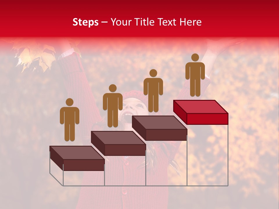 Female October Smile PowerPoint Template