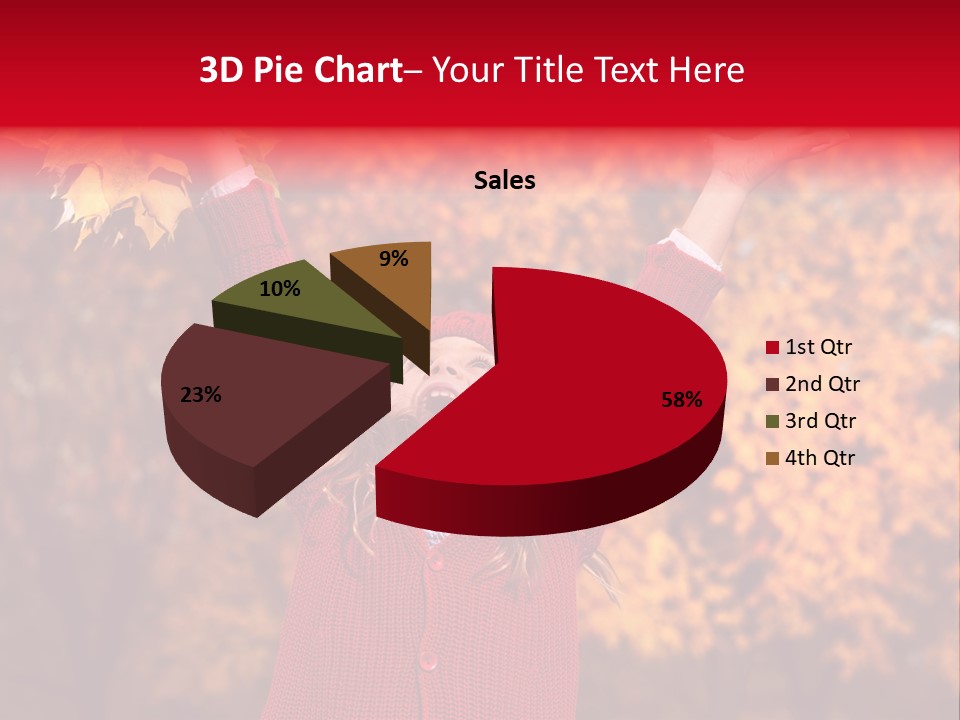 Female October Smile PowerPoint Template