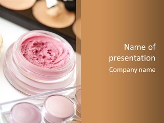 Pink Beauty Treatment Makeup PowerPoint Template