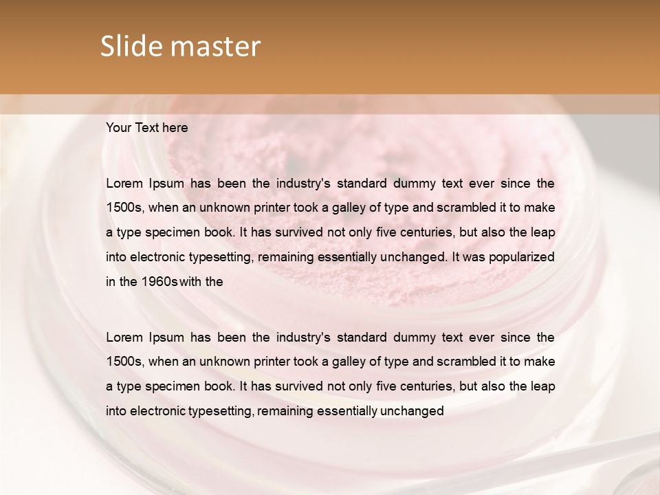 Pink Beauty Treatment Makeup PowerPoint Template