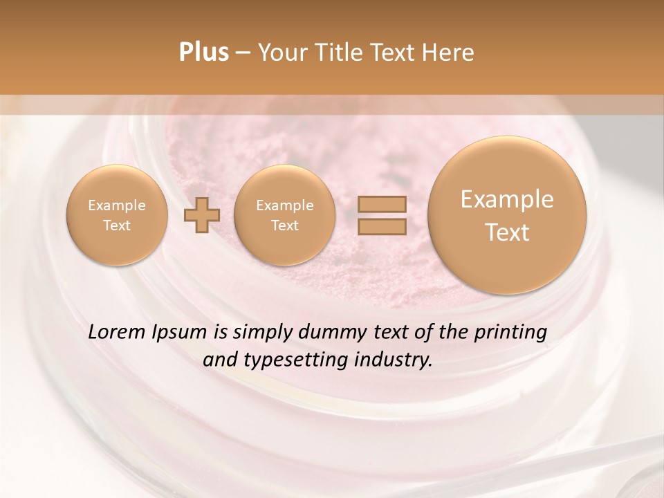 Pink Beauty Treatment Makeup PowerPoint Template
