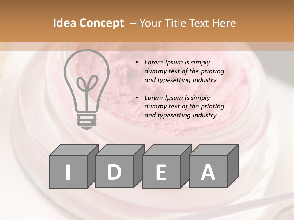 Pink Beauty Treatment Makeup PowerPoint Template