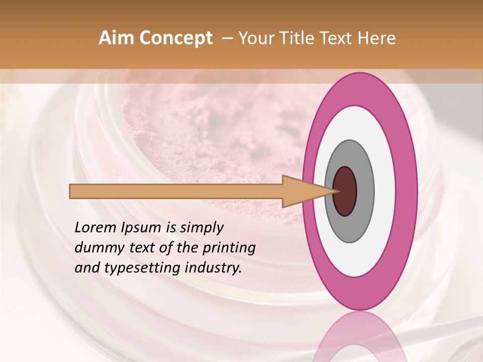 Pink Beauty Treatment Makeup PowerPoint Template