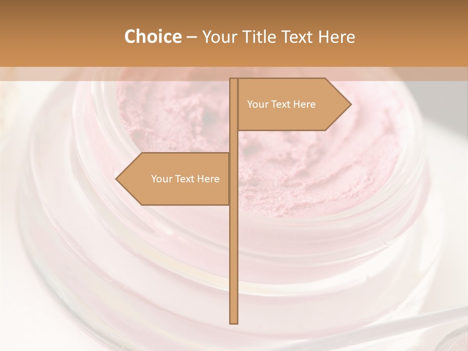 Pink Beauty Treatment Makeup PowerPoint Template