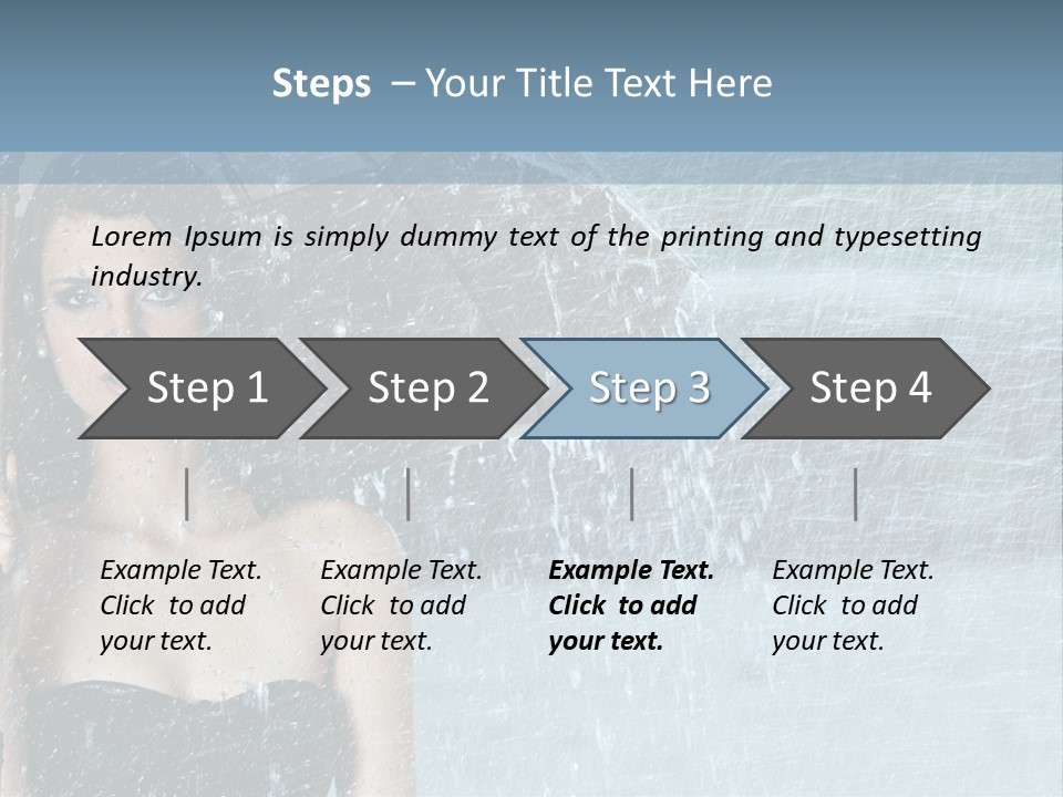 Refreshing Umbrella Vitality PowerPoint Template