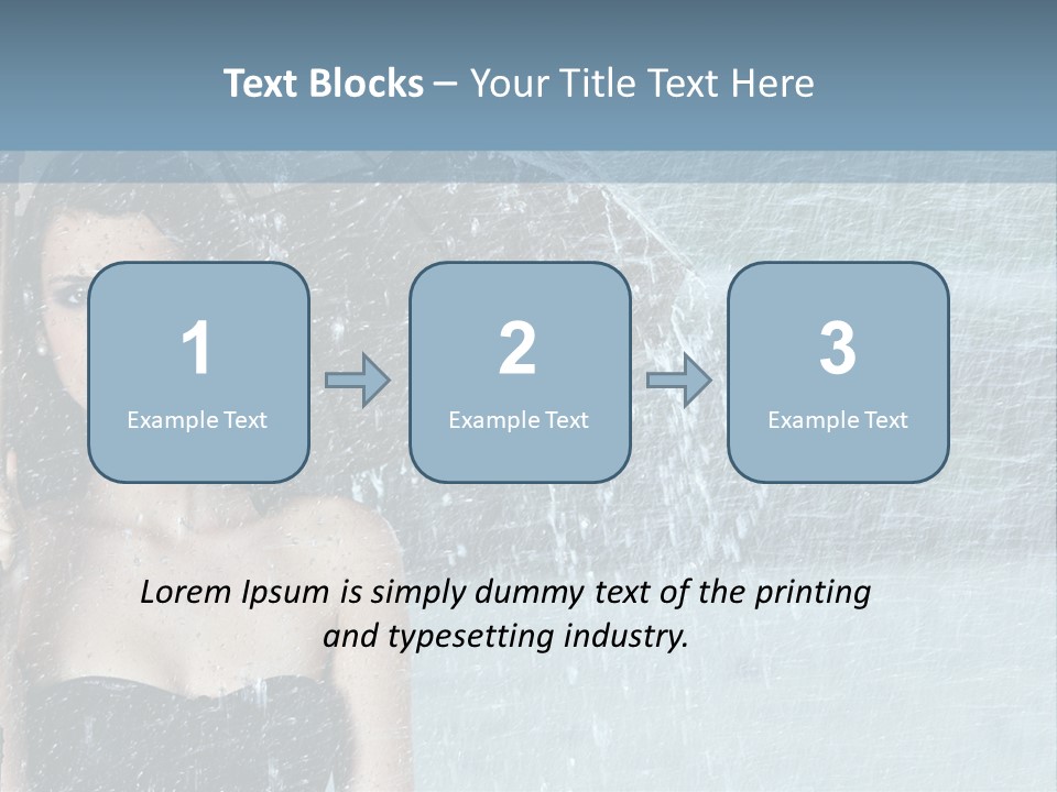 Refreshing Umbrella Vitality PowerPoint Template