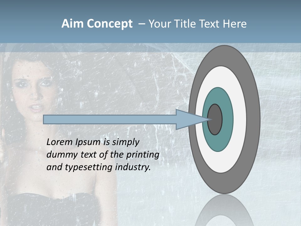 Refreshing Umbrella Vitality PowerPoint Template