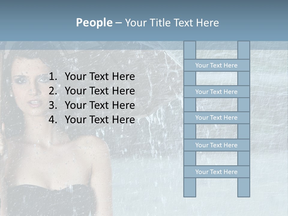 Refreshing Umbrella Vitality PowerPoint Template