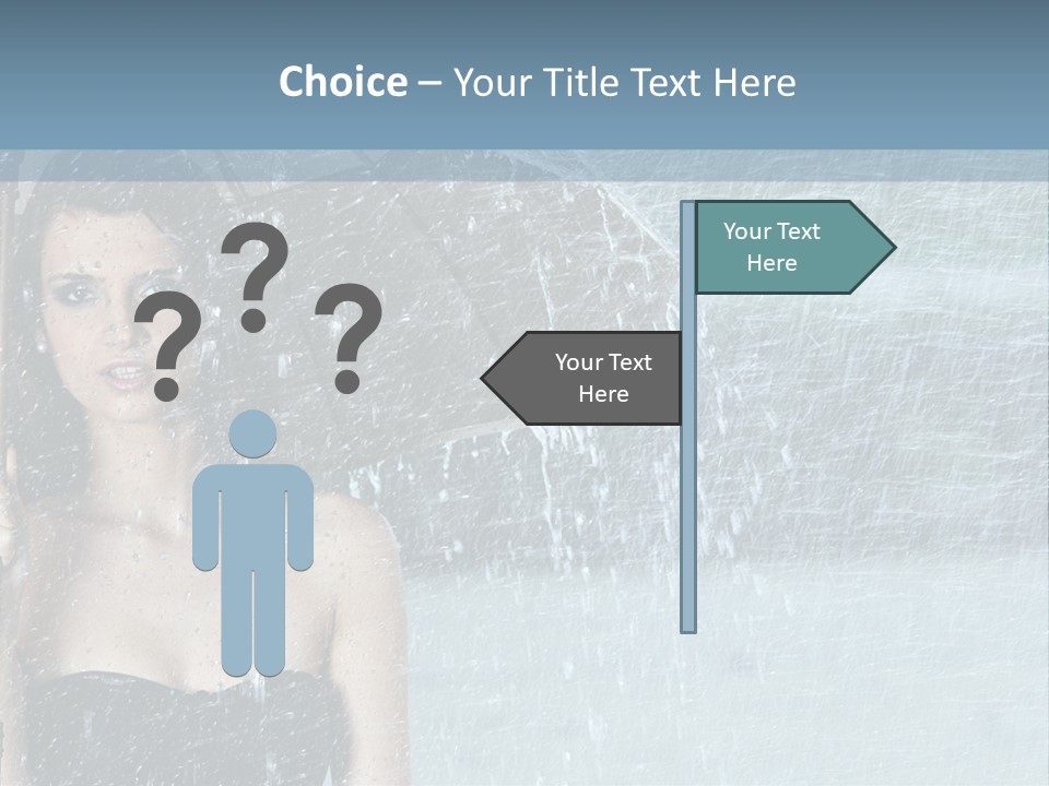 Refreshing Umbrella Vitality PowerPoint Template