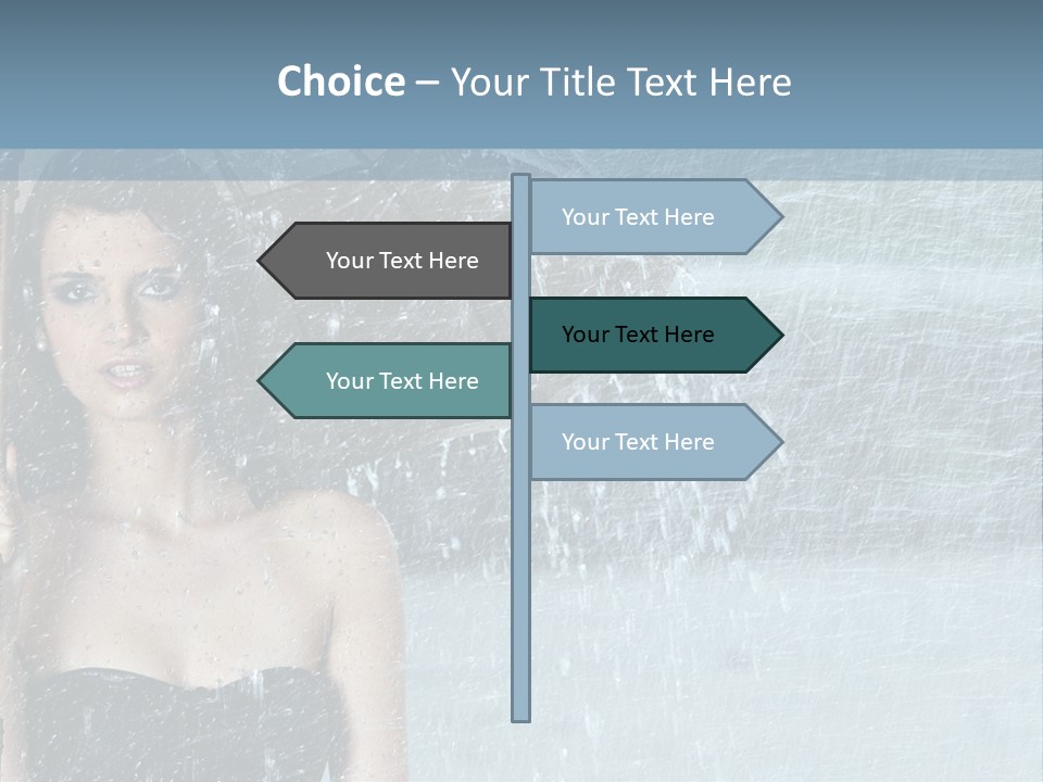 Refreshing Umbrella Vitality PowerPoint Template