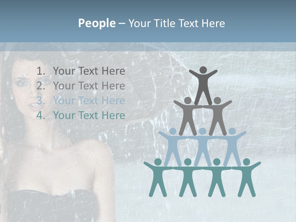 Refreshing Umbrella Vitality PowerPoint Template