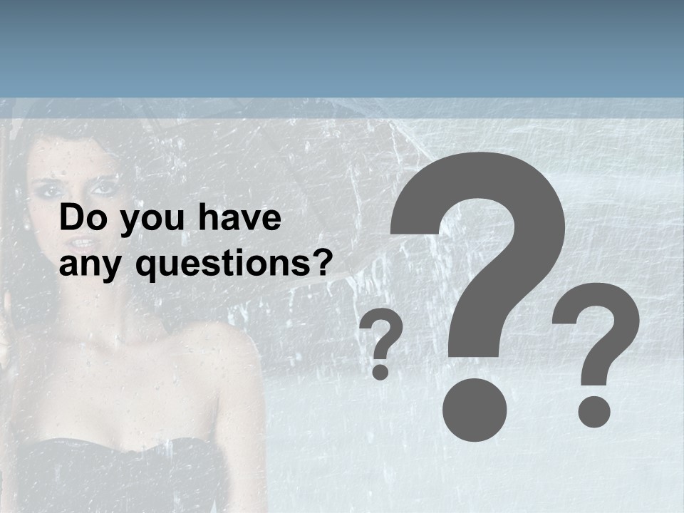 Refreshing Umbrella Vitality PowerPoint Template