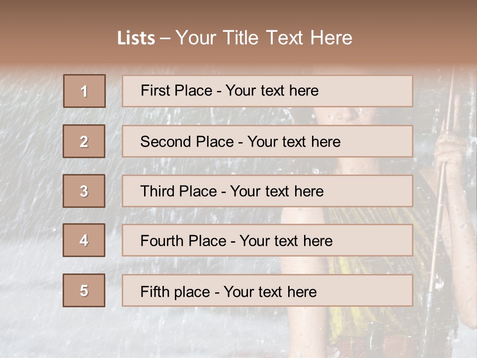 Drop Cheerful Spring PowerPoint Template