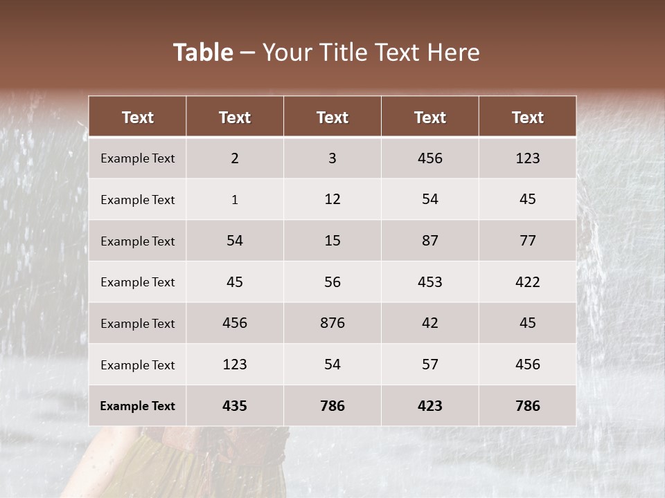 Rain  Water PowerPoint Template