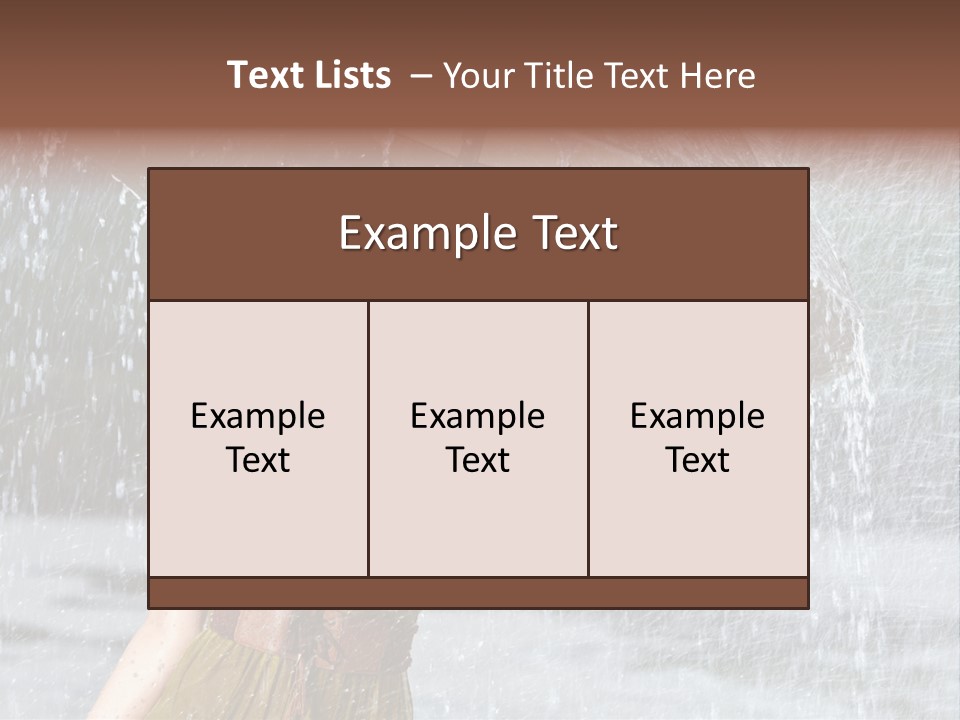 Rain  Water PowerPoint Template