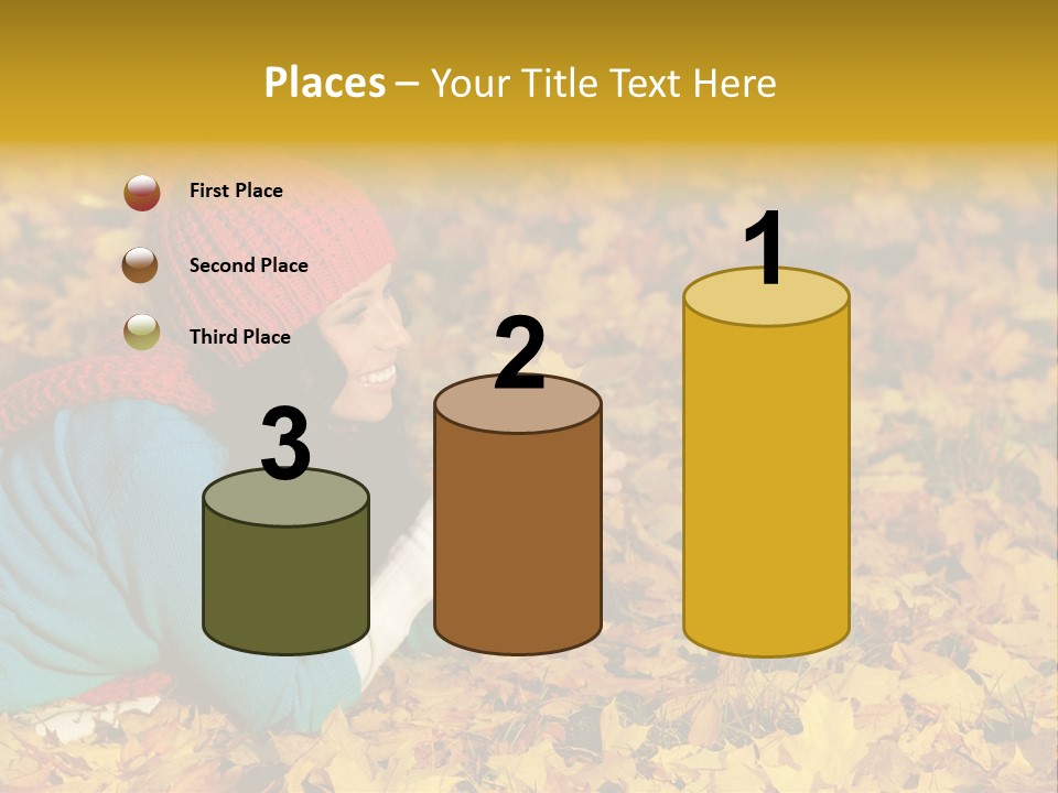 Orange Person September PowerPoint Template