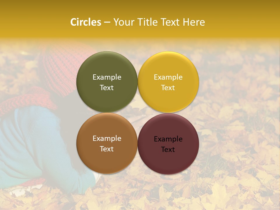 Orange Person September PowerPoint Template