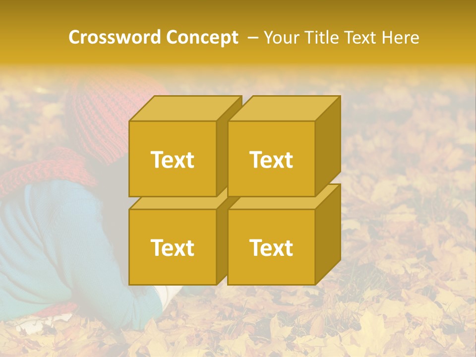 Orange Person September PowerPoint Template