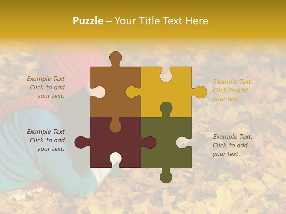 Orange Person September PowerPoint Template